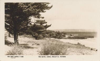 Photograph - Post Card, The Baths, Cowes, Phillip Island, Early 20th Century