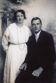 Photograph, William Walton & Bride Gwen Williams, March 1919