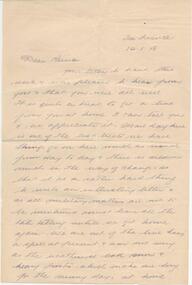 Letters, 14/01/1918 and April 1922
