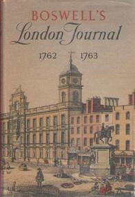 Book, Boswell's London journal, 1762-1763, 1952