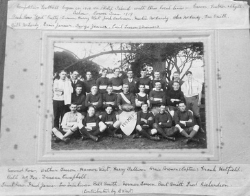 Photograph, Cowes Football Team 1919, 1919