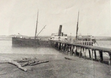 Photograph, Ship at pier