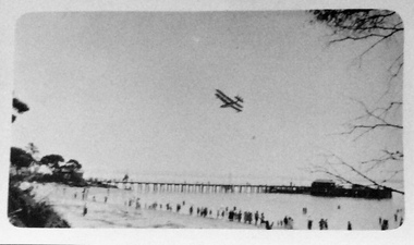 Photograph, Bi Plane at Cowes Pier