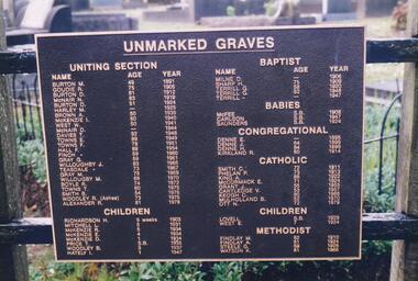 Photograph Album, Kodak, Phillip Island Cemetery, c 1990