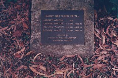 Photograph Album, Kodak, Phillip Island Cemetery, c 1990