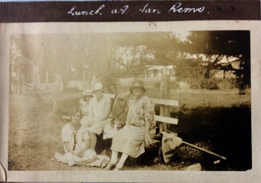 Photograph, Lunch at San Remo, 1925-1926
