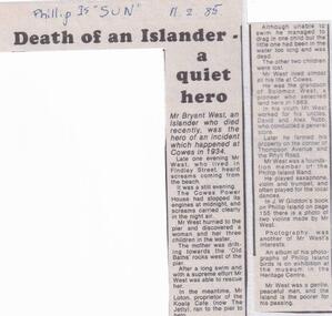 Documents, Birds of Phillip Island, 1970 and 1985