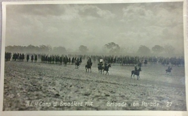 Photograph - Post Card, A.L.H. Camp at  Broadford 1914, 1914