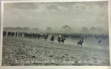 Postcard, A.L.H. Camp at  Broadford 1914, 1914