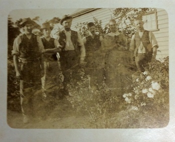 Postcard, Family Group, possibly the Smith family