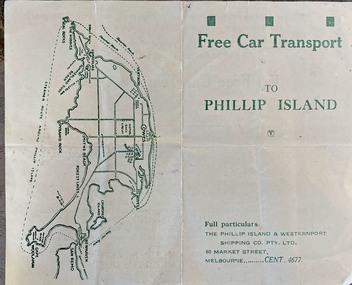 Booklet (item) - Brochure, Free Car Transport to Phillip Island