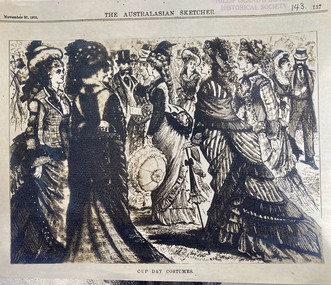 Article, The Australasian Sketcher 1875  'Wollamai wins the Melbourne Cup ", November 27 1875