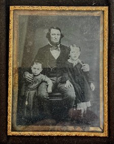 Photograph, Captain David Reid [ retired sea captain ] and children