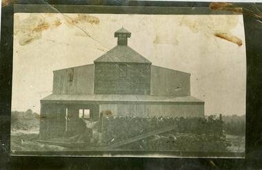 Photograph, Harry Bennell and chicory kiln2
