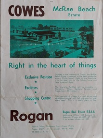 Booklet, Cowes McRae Beach Estate, 1960s