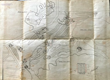 Map, Map of Summerland Golf Course, 15/12/1927