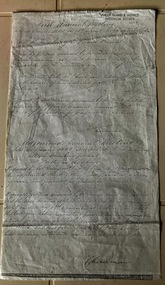 Document, First Annual Meeting minutes of Roads Board 1871