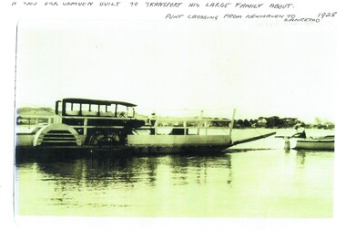 Photograph, Newhaven punt and Nobbies tea house, 1928, 1929