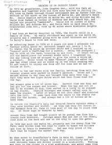 Document, Growing up on phillip Island by Bob Grayden, 1998
