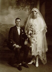 Photograph, Wedding photograph - Fred Osterlund and Ida Richardson