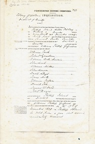 Document, Inquest for William Grossard, 19 December 1868