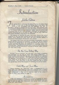 Book, Broadbent's Road Guide- Central Victoria Jubilee Edition, 1946