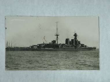 black and white photograph, HMS Hood