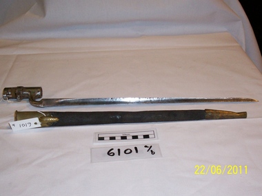 Bayonet, triangular, socket type to suit Martini Henry Rifle