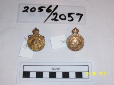 Returned from Active Service Lapel Badges 1st AIF