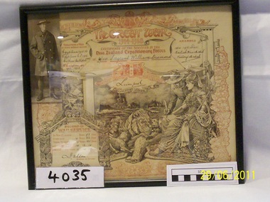 Certificate of Service New Zealand Expeditionary Forces