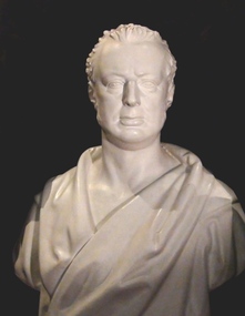 Plaster Portrait Bust, Justice Thomas Fellows, 1884