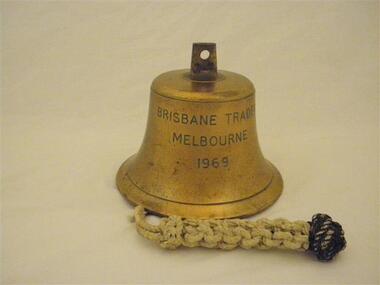 Ship's bell, Evans Deakins Industries Australia (#71), Brisbane Trader, 1969