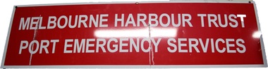 Port Emergency Services sign