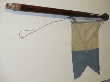 Mast and flag