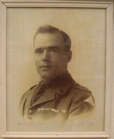 Framed Photograph, Lieutenant W.T. West, MM, MC, (estimated)