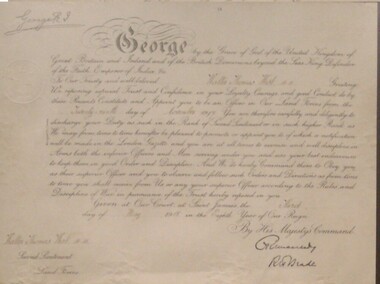 Certificate, Rank Promotion, 3/5/1918 (exact)