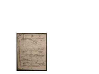 Certificate, Certificate of Discharge Bdr. J, Moore, 5/5/1919 (exact)