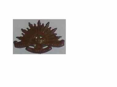 Badge, Rising Sun lapel/hat badge, (estimated); 1914