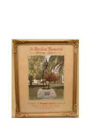 Framed Photo, Barclay Memorial Sculpture, 1965 (exact)