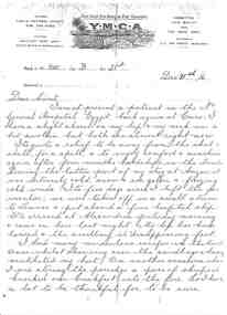 Letter, Letter from 815 Cpl William Carroll to his Aunt, 31/12/1916 (exact)
