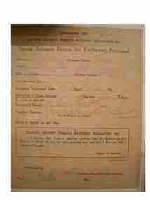 Certificate, Special Tabacco Ration for Ex-Service personnel, 1945 (estimated)