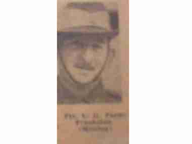 Newspaper Photos, Newspaper clipping of photos of soldier WW11, 1940 (estimated)