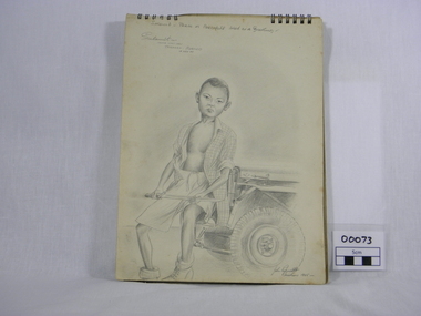 Booklet - Sketch Book, Corporal Francis John Papworth, 5:MMMM, 1945 (exact)