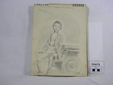 Booklet - Sketch Book, Corporal Francis John Papworth, 5:MMMM, 1945 (exact)