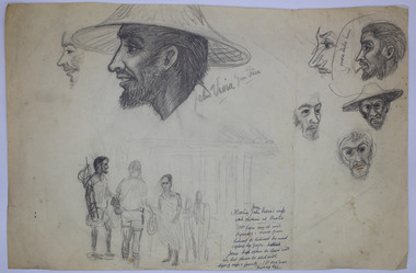 Work on paper - Sketch of John Veira Timor 1942, 1942-43