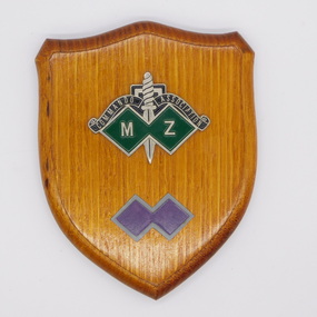 Plaque - M & Z Commando Association Plaque with Commando Squadron badge