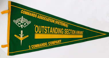 Memorabilia - Australian Commando Association Victoria pennant for 'Outstanding Section Award"