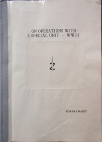 Book, On Operations with Z Special Unit -WW2