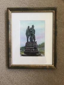 Artwork, other - Commando Memorial UK, Painting of Commando Memorial, Spean Bridge, Scotland