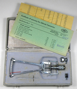 Tonometer, J J Winters, 01/04/1969